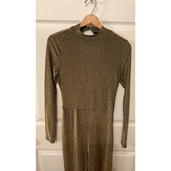 Revolve Superdown Metallic Nissa Open Back Flare Leg Jumpsuit, M - Picture 5 of 9